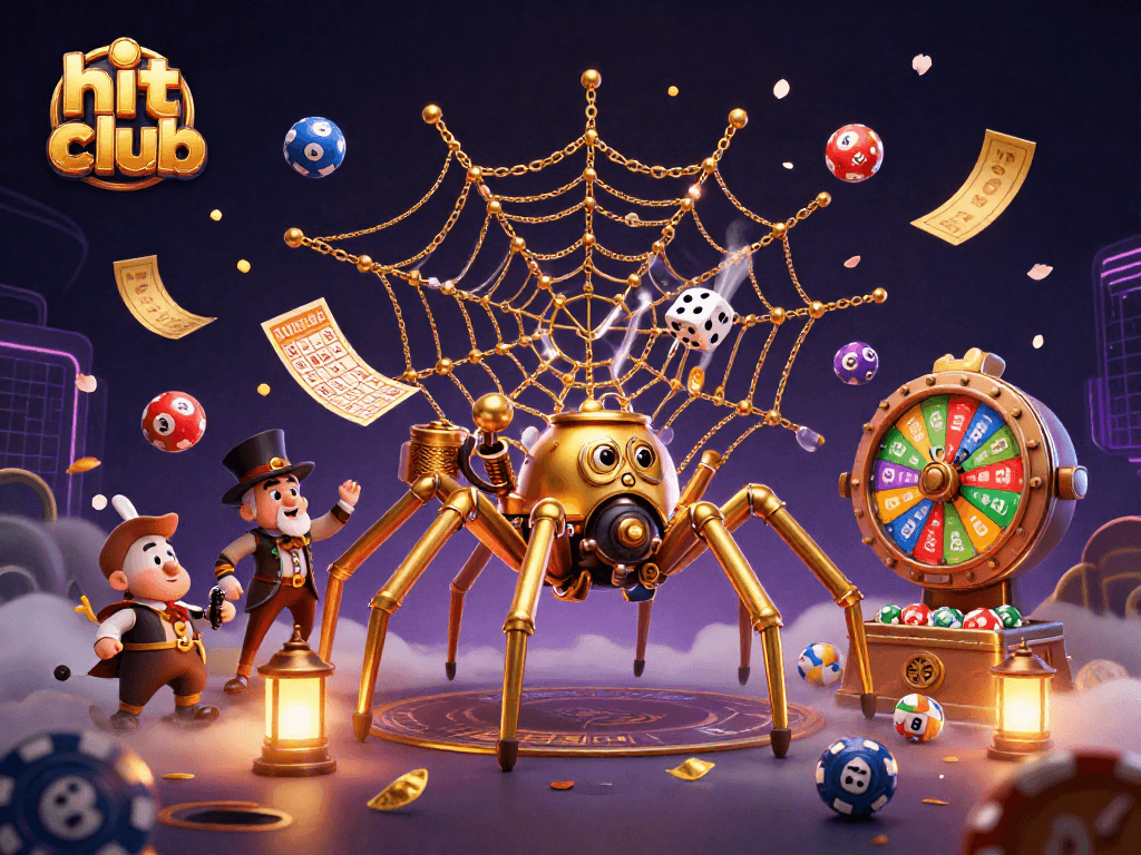 Join the hit club for thrilling gaming experiences with colorful lottery balls and exciting casino elements.
