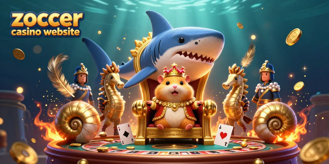 Experience winning thrills on the zoccer casino website with golden hamster king and royal seahorse guards.
