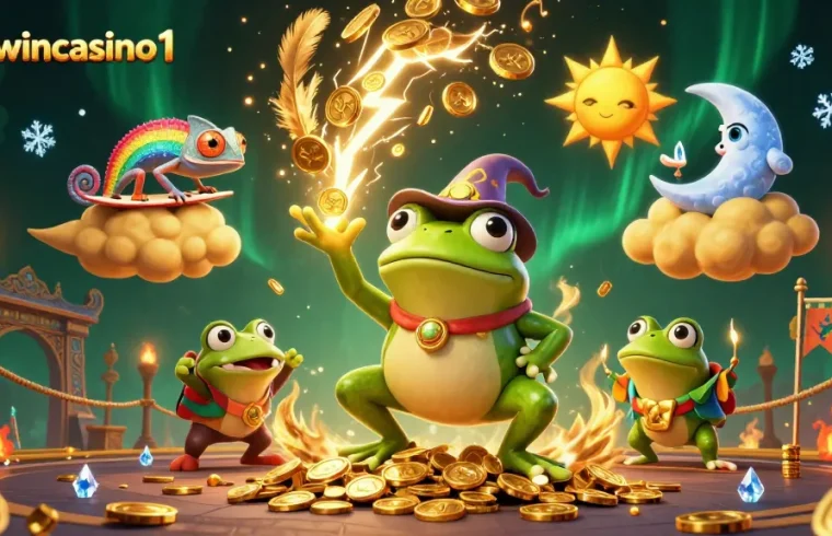 Gewinne beim Spielen auf erwincasino1 mit einer magischen 3D-Cartoon-Illustation.